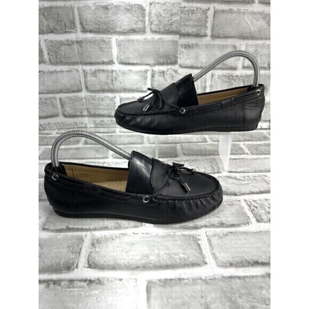 Michael Kors Daisy Women’s Size 8 Black Leather Moccasins Flats Driving Loafers